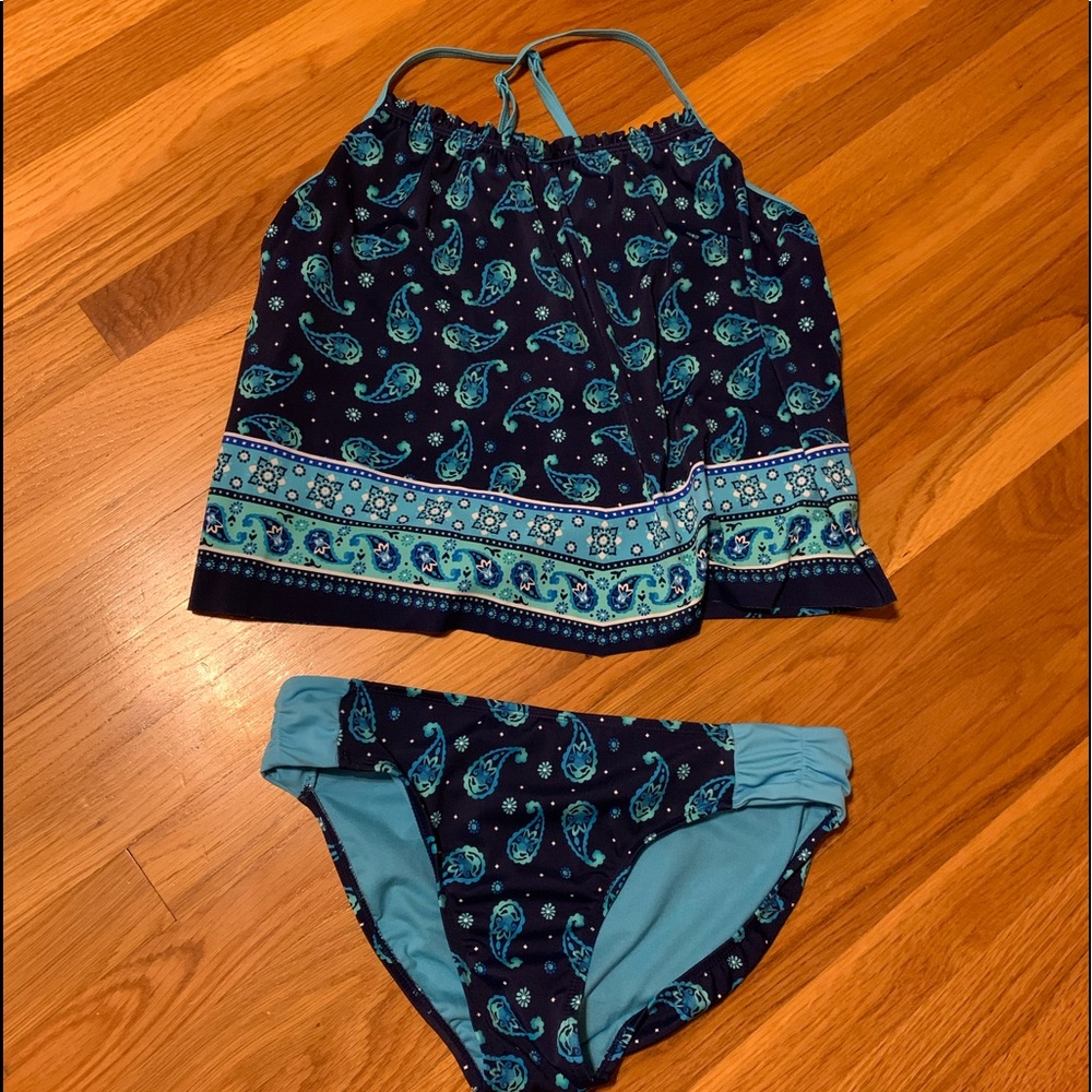 Girls size 20 Plus Justice tankini